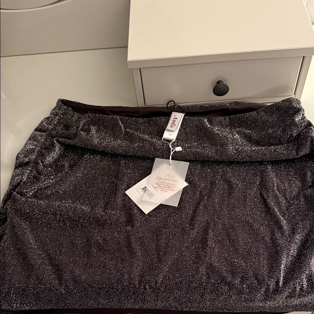 ☀️Andie NWT Metallic Waikiki Swim Mini Skirt☀️